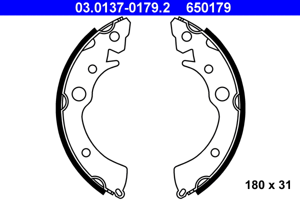 Brake Shoe Set (03.0137-0179.2)