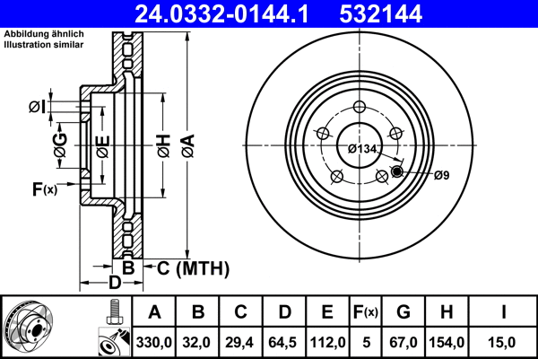 Brake Disc (24.0332-0144.1)