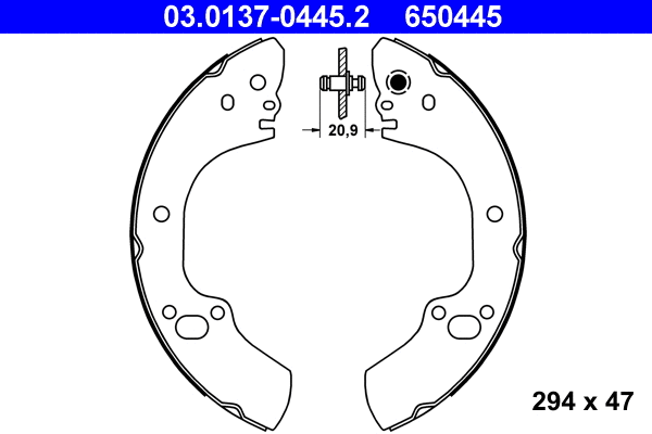 Brake Shoe Set (03.0137-0445.2)