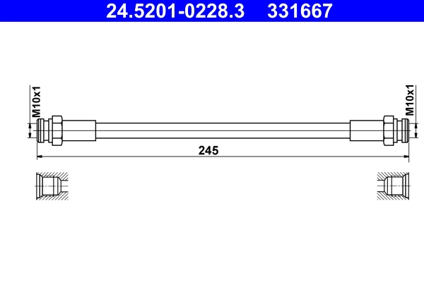 Brake Hose (24.5201-0228.3)
