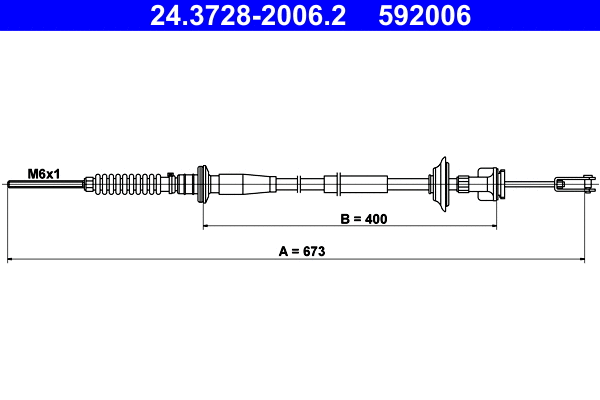 Cable Pull, clutch control (24.3728-2006.2)