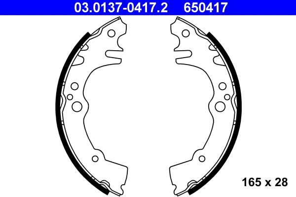 Brake Shoe Set (03.0137-0417.2)