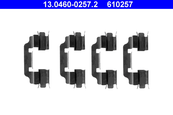 Accessory Kit, disc brake pad (13.0460-0257.2)