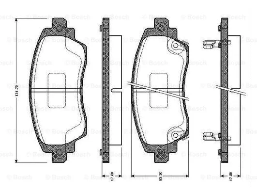 Brake Pad Set, disc brake (0 986 TB2 353)