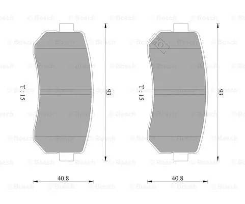 Brake Pad Set, disc brake (0 986 AB9 149)