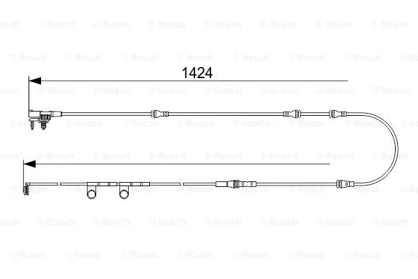 Warning Contact, brake pad wear (1 987 473 563)