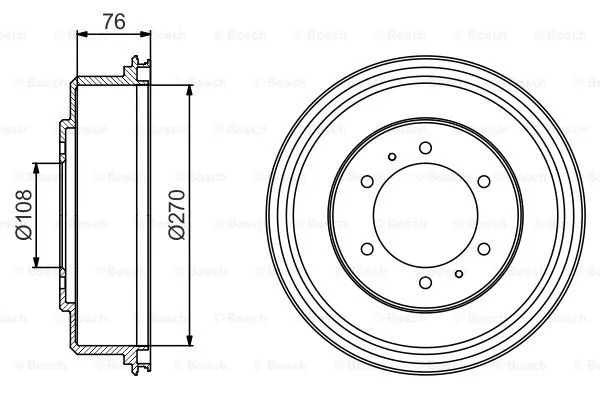 Brake Drum (0 986 477 233)