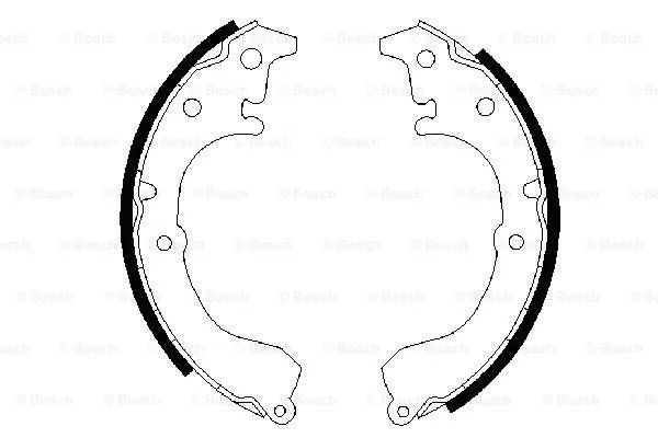 Brake Shoe Set (0 986 487 349)