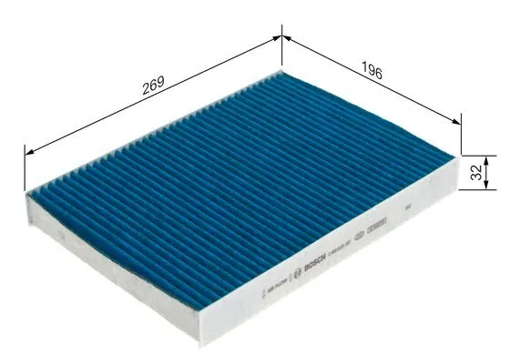 Filter, cabin air (0 986 628 587)