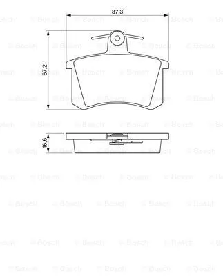Brake Pad Set, disc brake (0 986 491 441)
