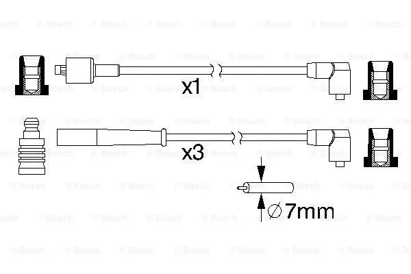 Ignition Cable Kit (0 986 357 168)