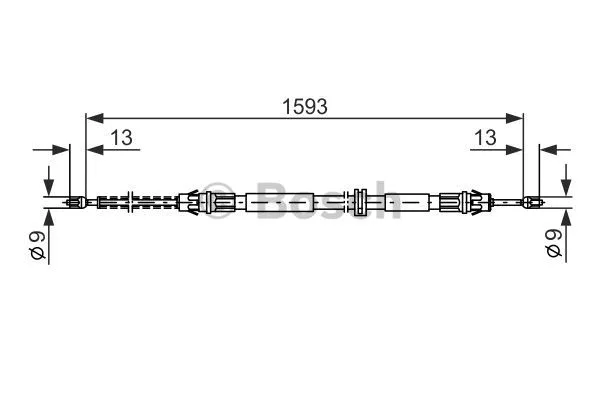 Cable Pull, parking brake (1 987 477 374)