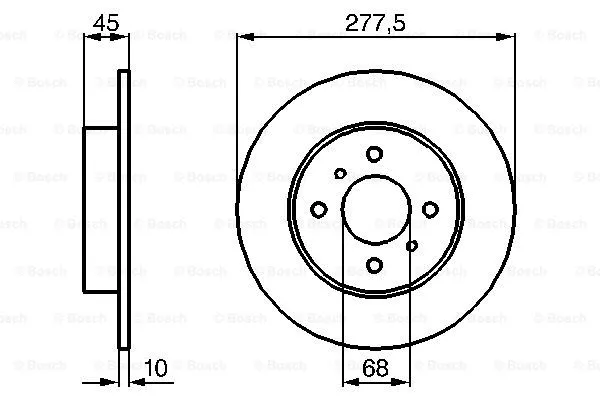 Brake Disc (0 986 479 105)