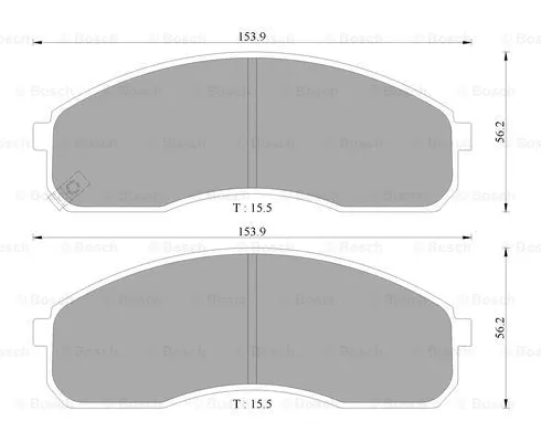 Brake Pad Set, disc brake (0 986 AB3 029)