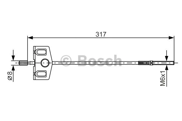 Cable Pull, parking brake (1 987 482 342)