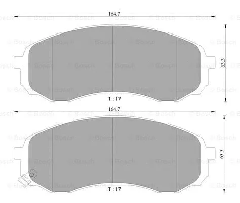 Brake Pad Set, disc brake (0 986 AB3 086)