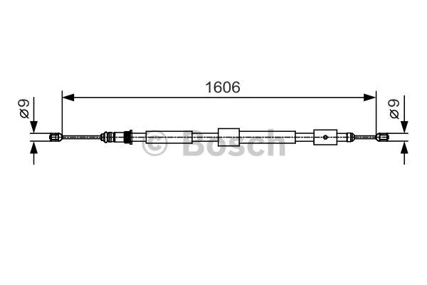 Cable Pull, parking brake (1 987 482 113)