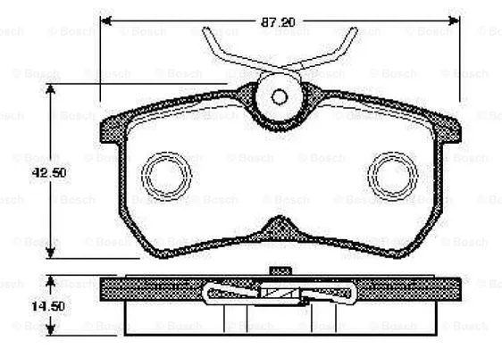 Brake Pad Set, disc brake (0 986 TB2 339)
