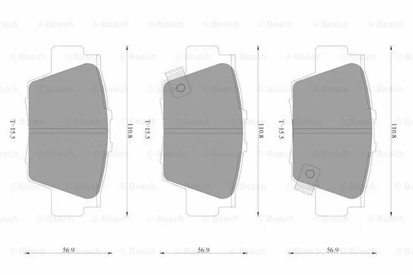 Brake Pad Set, disc brake (0 986 AB3 523)