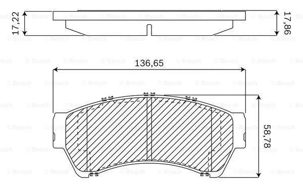 Brake Pad Set, disc brake (F 03B 050 154)