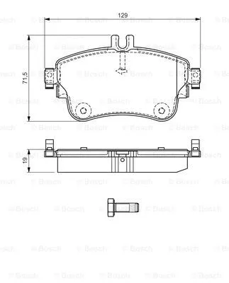 Brake Pad Set, disc brake (0 986 TB3 194)