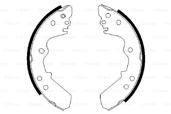 Brake Shoe Set (0 986 487 373)