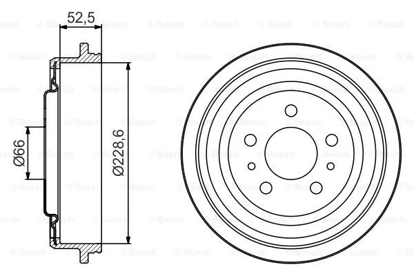 Brake Drum (0 986 477 248)