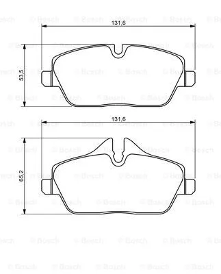 Brake Pad Set, disc brake (0 986 494 264)