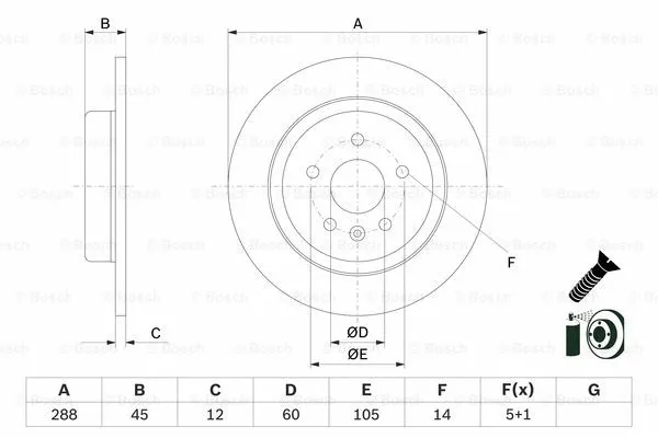 Brake Disc (0 986 479 D90)