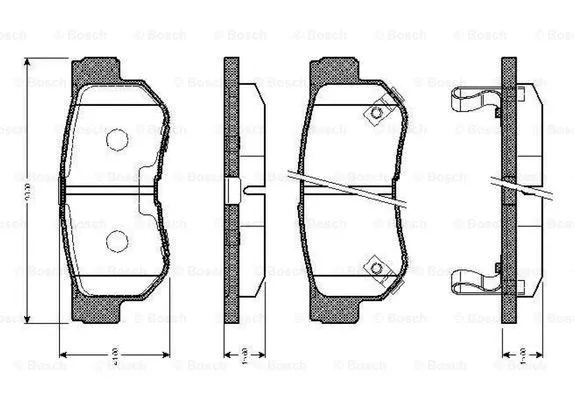 Brake Pad Set, disc brake (0 986 TB2 370)