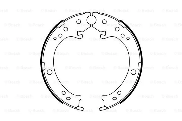 Brake Shoe Set, parking brake (0 986 487 765)