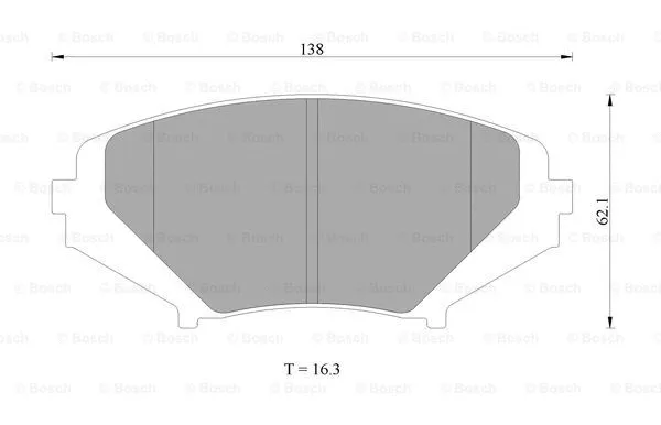 Brake Pad Set, disc brake (0 986 AB2 294)