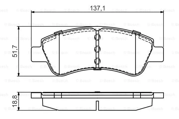 Brake Pad Set, disc brake (0 986 495 430)