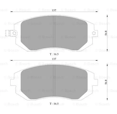 Brake Pad Set, disc brake (0 986 AB9 373)