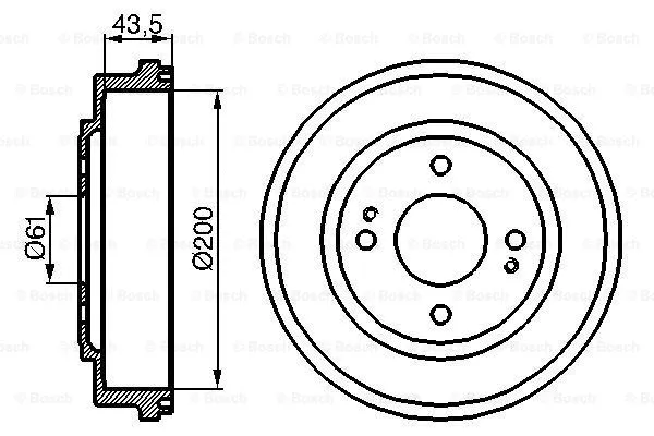 Brake Drum (0 986 477 081)