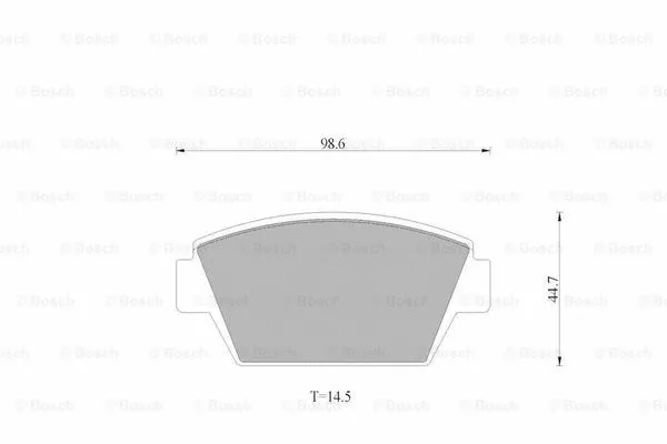 Brake Pad Set, disc brake (0 986 AB9 249)