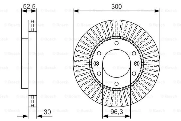 Brake Disc (0 986 479 T88)