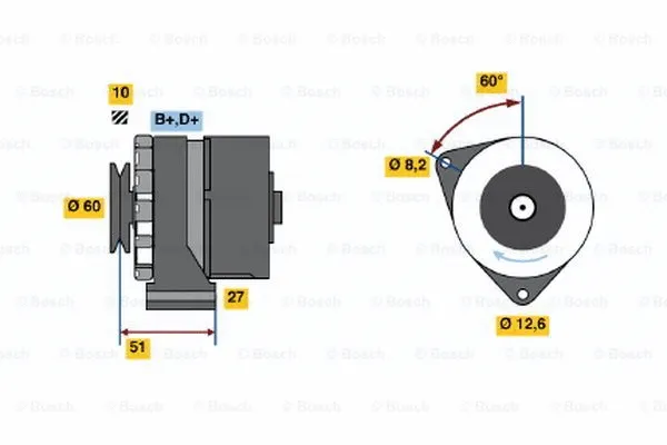 Alternator (0 986 031 280)