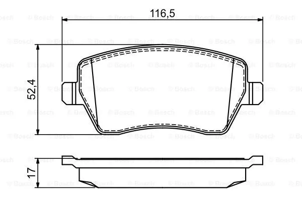 Brake Pad Set, disc brake (0 986 495 452)
