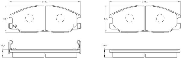 Brake Pad Set, disc brake (0 986 BB0 589)