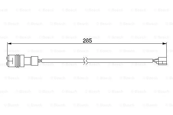 Warning Contact, brake pad wear (1 987 474 990)
