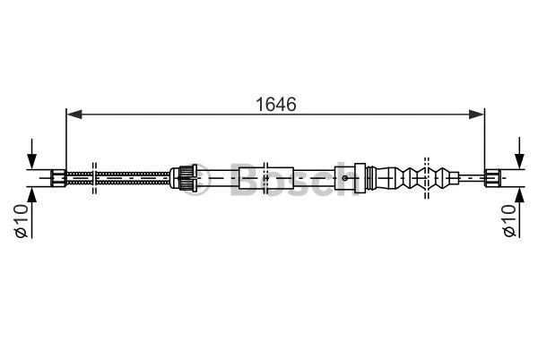 Cable Pull, parking brake (1 987 477 469)