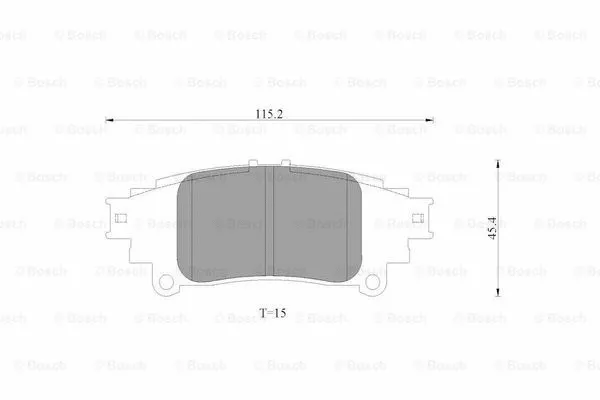 Brake Pad Set, disc brake (0 986 AB3 531)