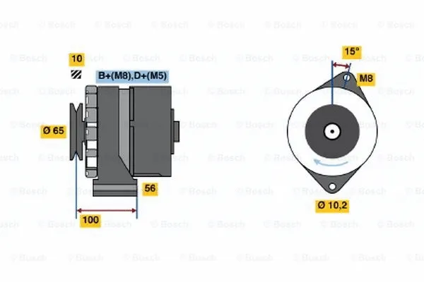 Alternator (0 986 034 250)