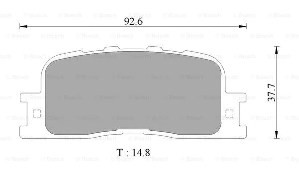 Brake Pad Set, disc brake (0 986 AB2 774)