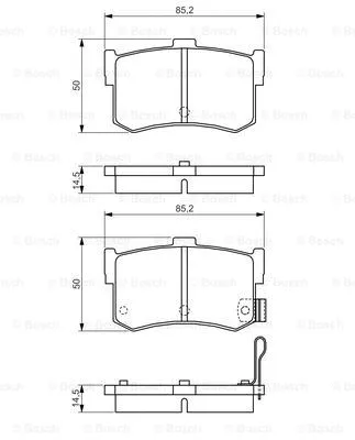 Brake Pad Set, disc brake (0 986 495 121)