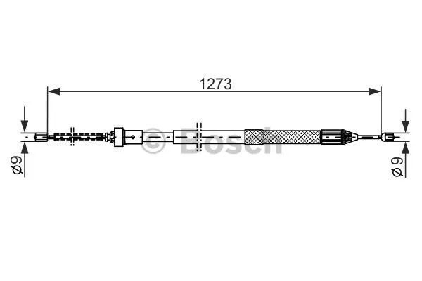 Cable Pull, parking brake (1 987 482 308)