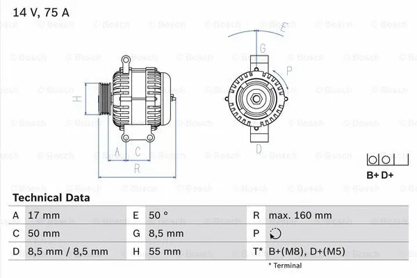 Alternator (0 986 049 081)