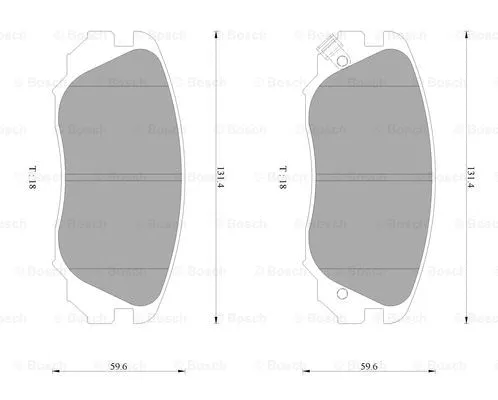 Brake Pad Set, disc brake (0 986 AB3 116)