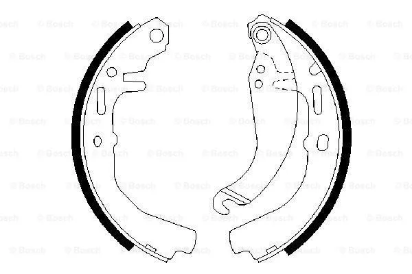 Brake Shoe Set (0 986 487 109)